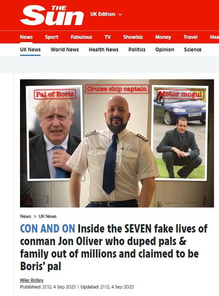 20 yılda 7 farklı kimlik, 4.5 milyon sterlinlik vurgun Pilot, gemi kaptanı, başbakanın arkadaşı... Girmediği rol kalmadı