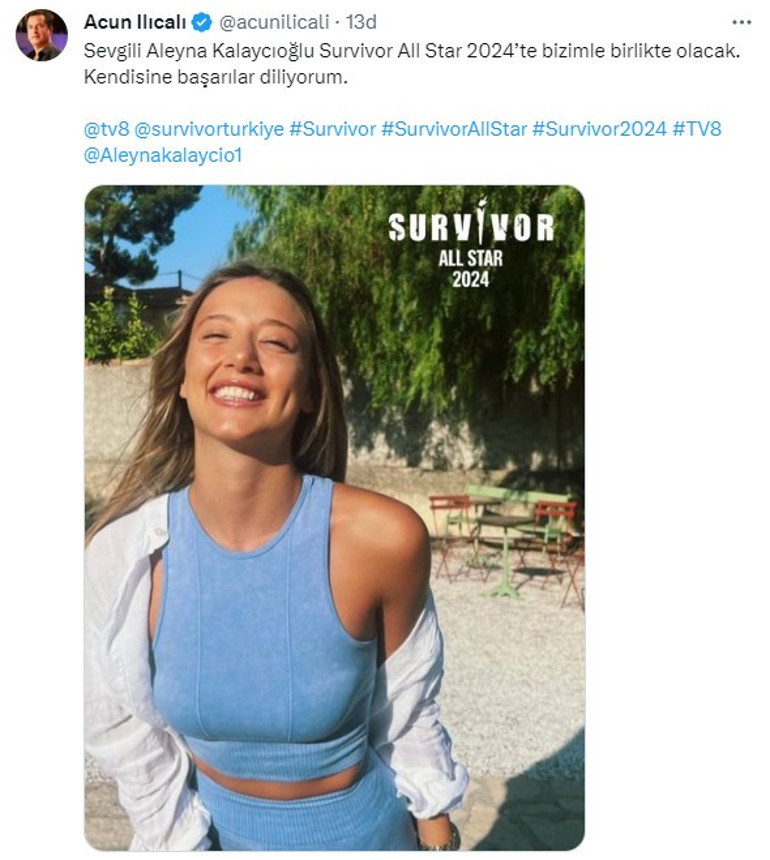 Acun Ilıcalı Survivor 2024ün dördüncü yarışmacısını açıkladı