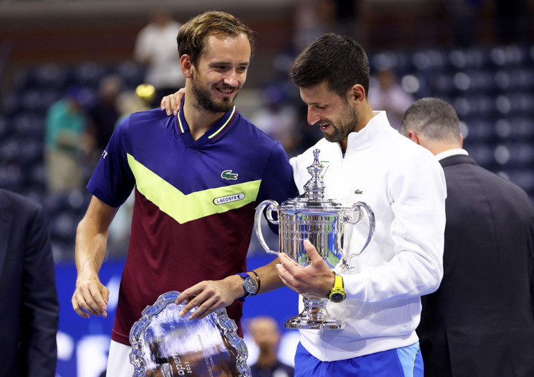 Amerika Açıkta şampiyon Novak Djokovic 24. zafer sonrası Kobe Byrantı andı