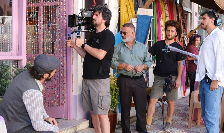 Efsane filminin setinde yangın çıktı