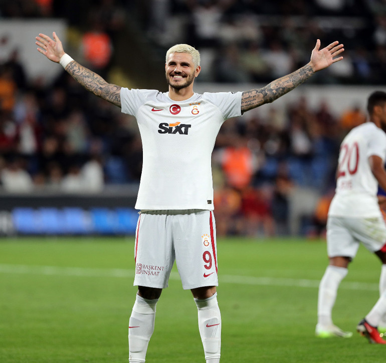 Mauro Icardi, Başakşehir-Galatasaray maçında tarihe geçti Bir kez daha başardı, Kerem Aktürkoğlu...