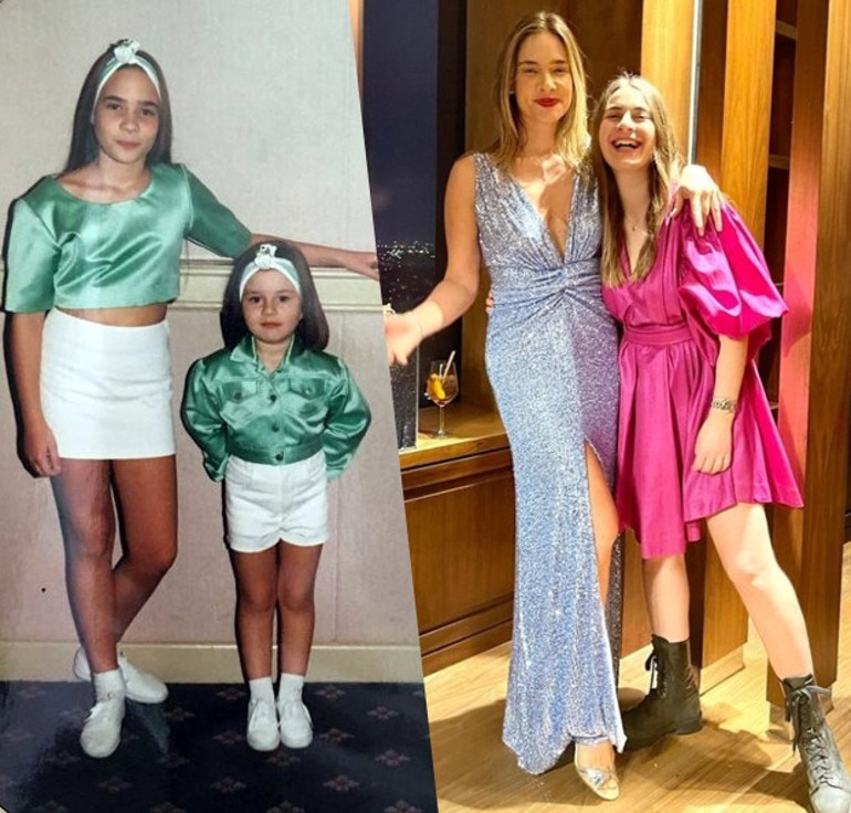 İşte gerçek 90’larda ben ve kardeşim Çocuk mankenliği yaparken...