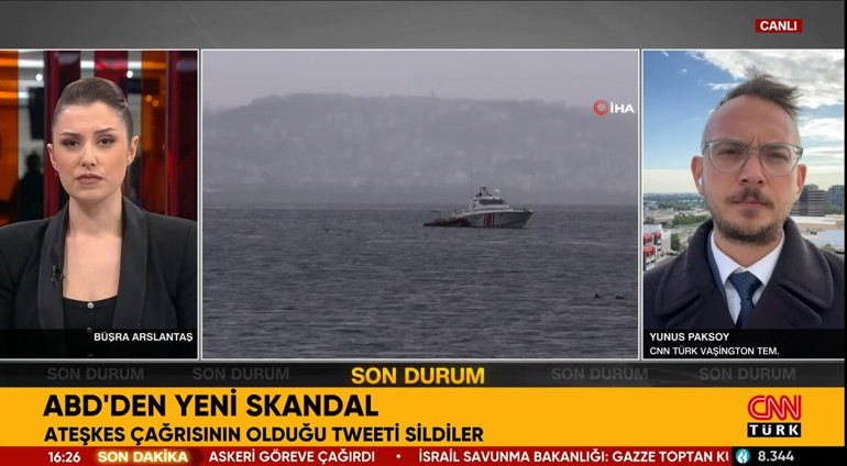 ABDden yeni skandal Ateşkes çağrısının olduğu tweeti sildiler