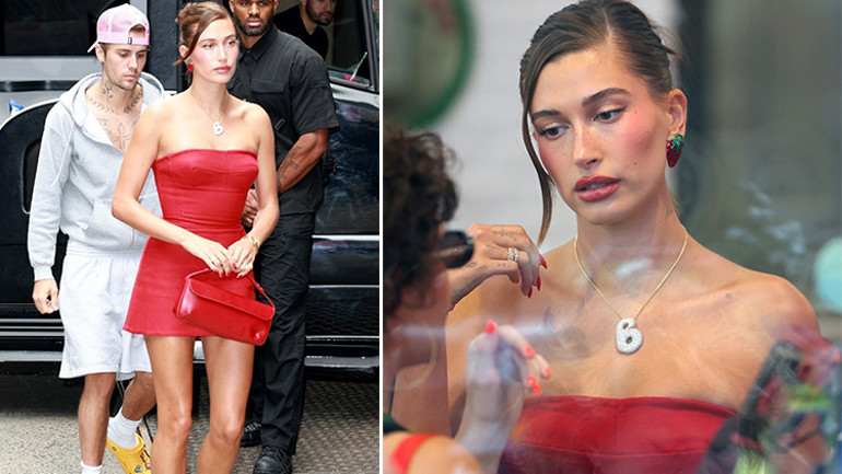 Özel kolyeyi ünlü modelden ilham alıp tasarlamışlar… Aşkını hep boynunda taşıyor