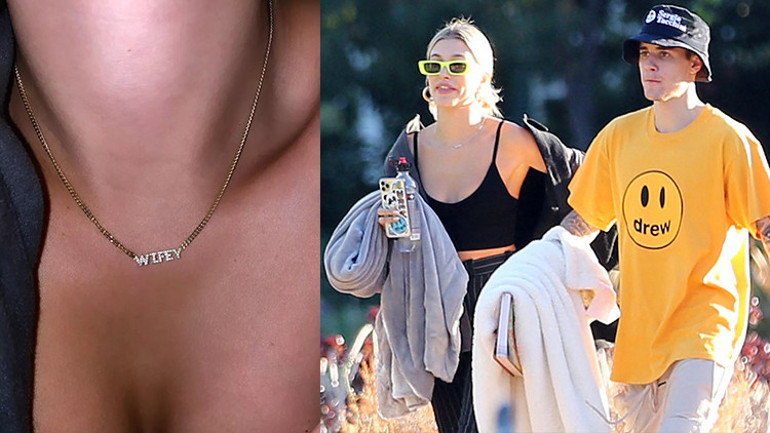 Özel kolyeyi ünlü modelden ilham alıp tasarlamışlar… Aşkını hep boynunda taşıyor