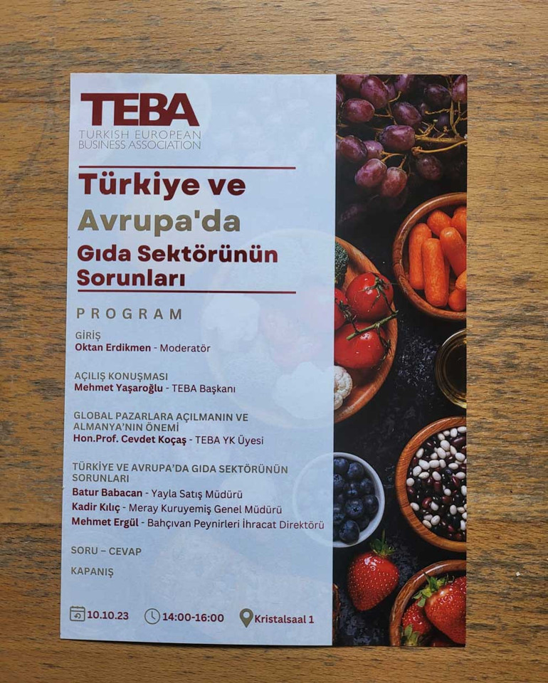 ‘Gıdada dış pazarlar için lobi faaliyetleri gerekli’