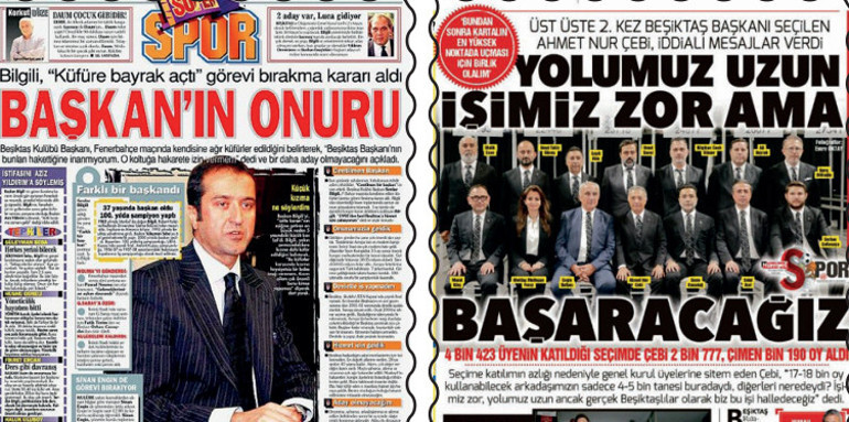 Beşiktaşta başkan isimleri farklı, ayrılıklar aynı Süleyman Seba ve Serdar Bilgilinin ardından Ahmet Nur Çebi...