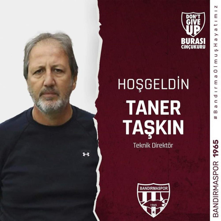 Bandırmasporda Taner Taşkın dönemi