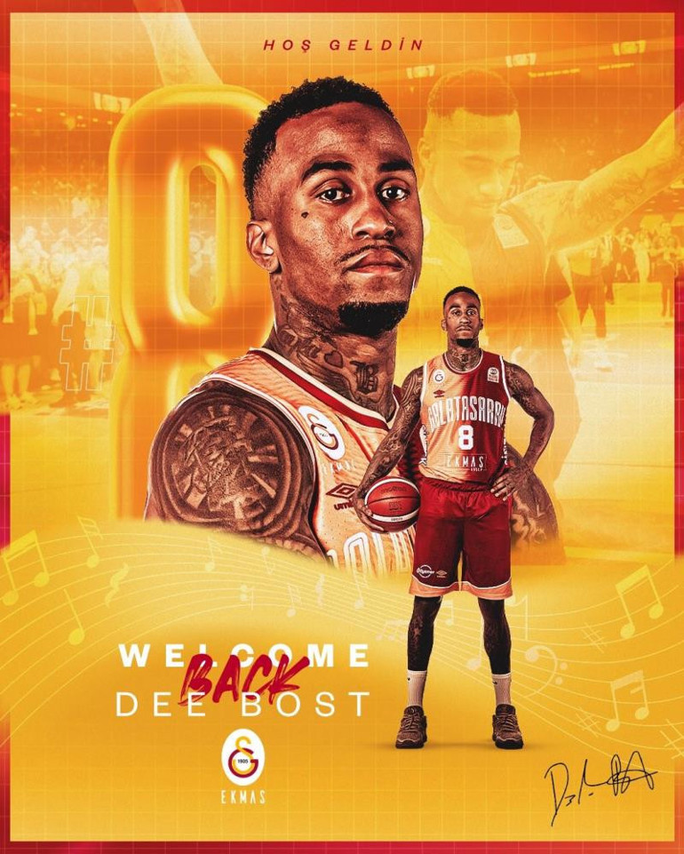 ABDli oyun kurucu Dee Bost yeniden Galatasarayda