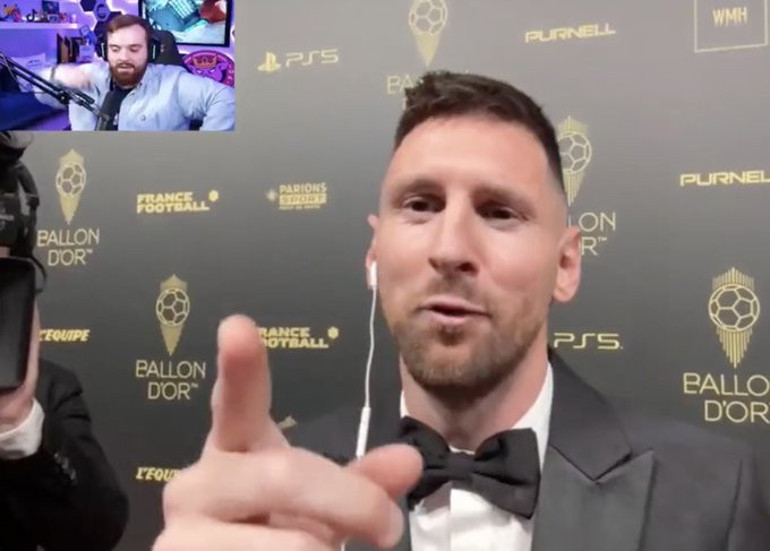 Ballon d’Or gecesine damga vuran diyalog, Messinin küfürü Yaptığın şeyden hoşlanmadım, konuyu değiştiriyorsun