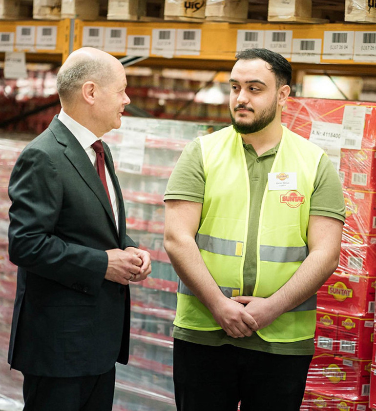 Şansölye Scholz gıda şirketi Suntat’ı ziyaret etti