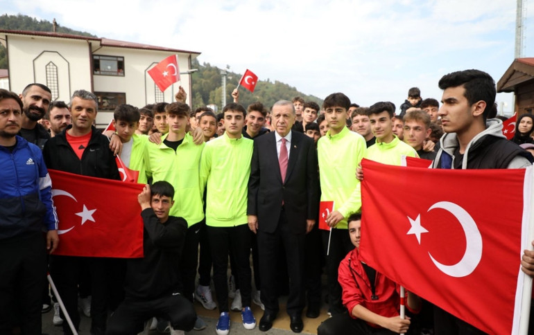 Cumhurbaşkanı Recep Tayyip Erdoğan, Rizede Ayder Yaylası’nda