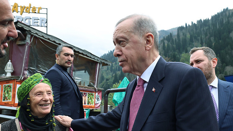 Cumhurbaşkanı Recep Tayyip Erdoğan, Rizede Ayder Yaylası’nda