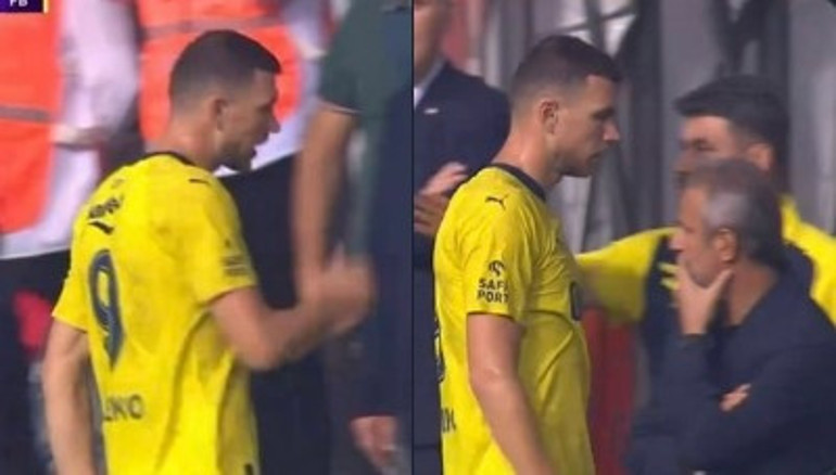 Adana Demirspor - Fenerbahçe maçına Ertaç Özbir ve gerginlik damgası Edin Dzekonun görüntüsü dikkat çekti...