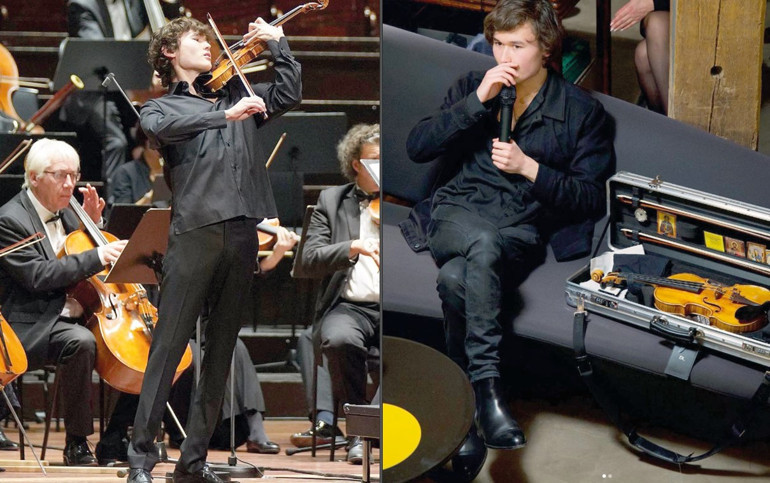 30 milyon dolarlık kemanıyla AKM’deydi