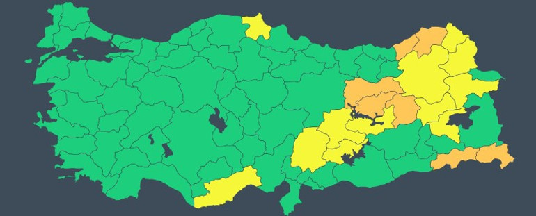 Bu haberi okumadan dışarı çıkmayın Fırtına, kar, şiddetli yağış... 19 ile sarı ve turuncu kodlu uyarı