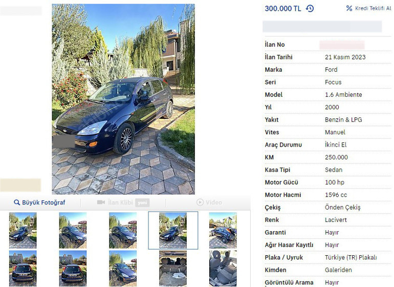 İkinci elde fiyatlar hızla düşüyor İşte 300-500 bin lira aralığında satılan otomobiller