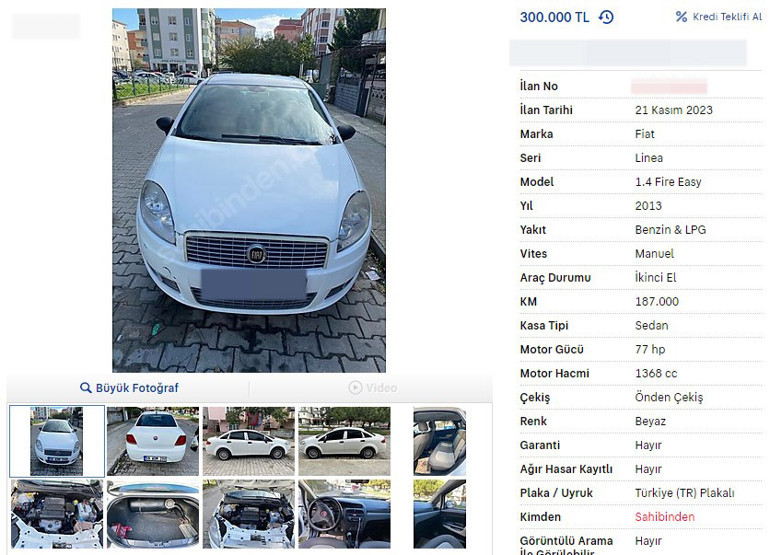 İkinci elde fiyatlar hızla düşüyor İşte 300-500 bin lira aralığında satılan otomobiller