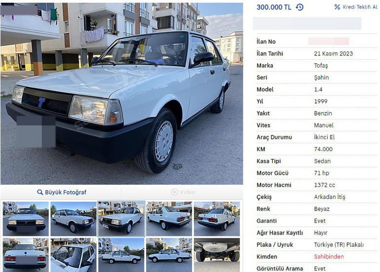 İkinci elde fiyatlar hızla düşüyor İşte 300-500 bin lira aralığında satılan otomobiller