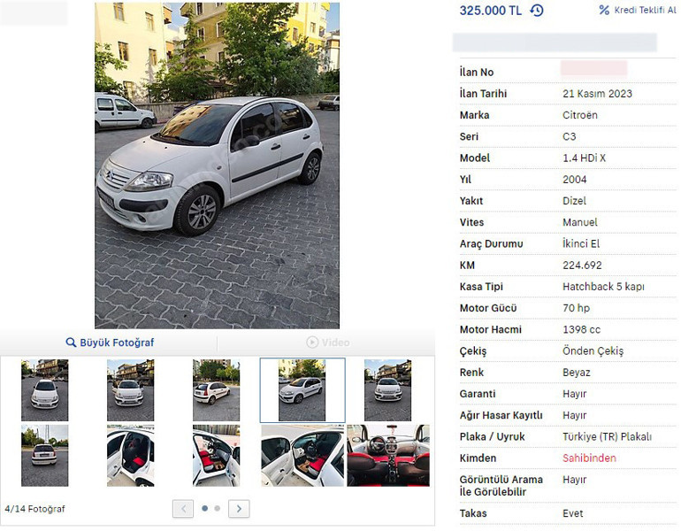 İkinci elde fiyatlar hızla düşüyor İşte 300-500 bin lira aralığında satılan otomobiller