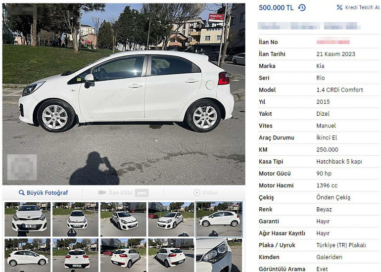 İkinci elde fiyatlar hızla düşüyor İşte 300-500 bin lira aralığında satılan otomobiller