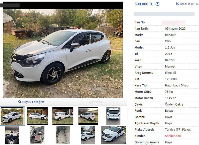 İkinci elde fiyatlar hızla düşüyor İşte 300-500 bin lira aralığında satılan otomobiller