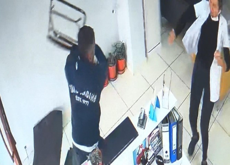 Görüntüler sosyal medyada tepki toplamıştı Diş hekimine saldıran şahıs yakalandı