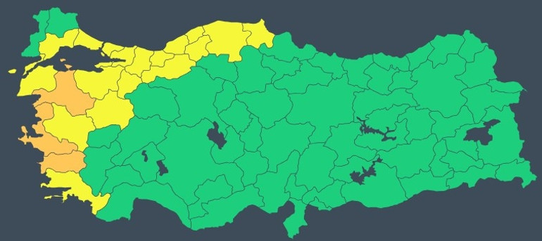 Meteorolojiden 21 ile sarı ve turuncu uyarı: Sağanak ve fırtına bugün de devam edecek