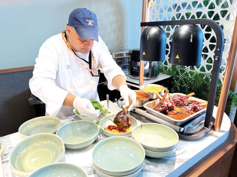 Gökyüzü yemekleri yerde de uçtu