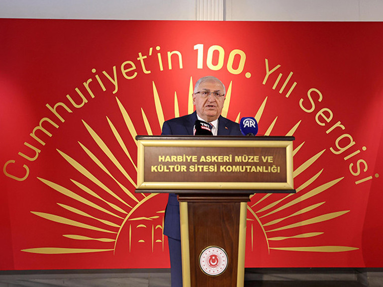 Bakan Güler, Cumhuriyetin 100üncü Yılı Sergisini açtı... 7 ay boyunca ziyaret edilebilecek