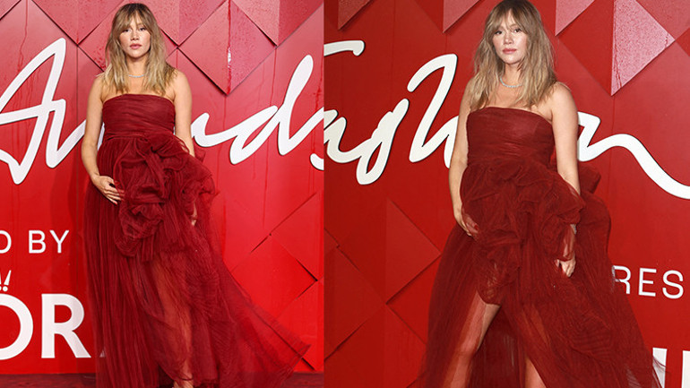 Hamile olduğunu herkesten saklıyordu... Şimdi büyüyen karnını tutarak poz vermeden duramıyor