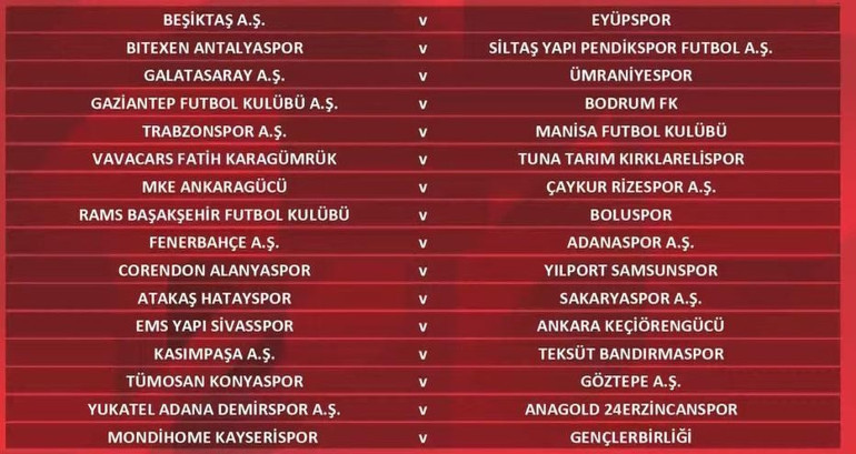 Son dakika: Ziraat Türkiye Kupası 5. tur eşleşmeleri belli oldu Beşiktaş, Fenerbahçe, Galatasaray Ziraat Türkiye Kupası (ZTK) maçları ne zaman oynanacak