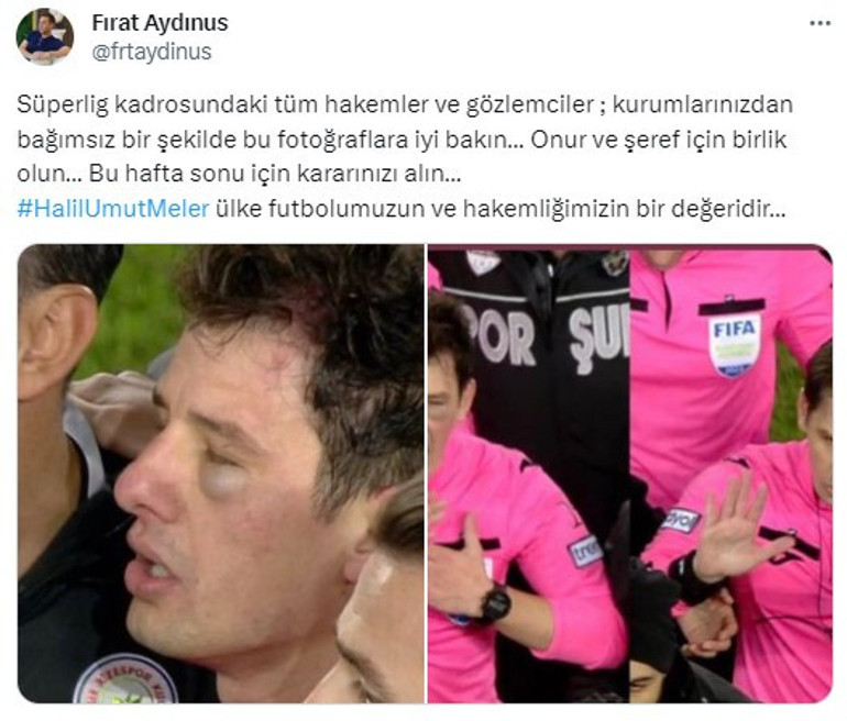 Halil Umut Melere meslektaşlarından destek... Fırat Aydınus: Bu fotoğraflara iyi bakın, kararınızı alın