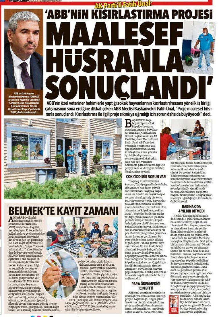 ABB kısırlaştırma rakamlarını açıkladı