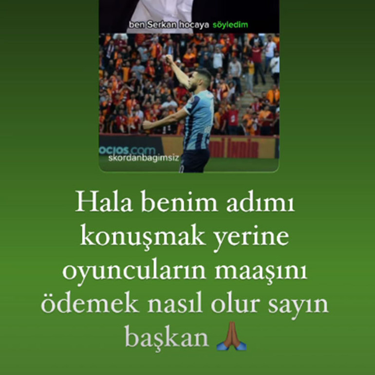 İpler bir anda gerildi Adana Demirspor Başkanı Murat Sancaktan Henry Onyekuruya çok ağır ifadeler Hadsiz ve nankör