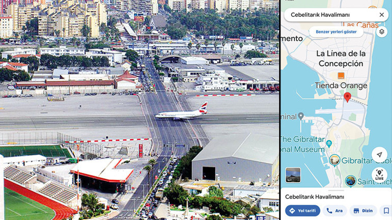 Cebelitarık Havalimanında iki saat