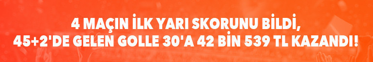 Rizespor 45+2de gol attı, 4 maçlık iddaa kuponu ile 42 bin 539 TL kazandı