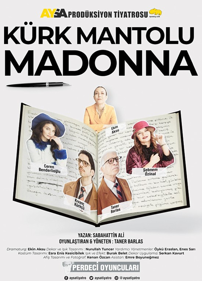 Kürk Mantolu Madonna 16 Ocak’ta sahnede