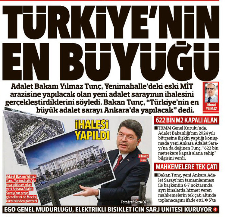 Yeni adalet sarayı soruları