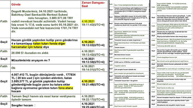 Son dakika: Seçil Erzanın kırık telefonunda mesajlar ortaya çıktı Fatih Terim, Fulya Terim ve Arda Turanla ilginç diyaloglar