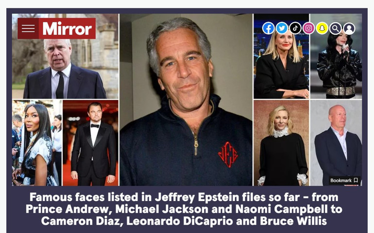 Epstein davasında isimler açıklandı ortalık karıştı İşte listedeki ünlü isimler...