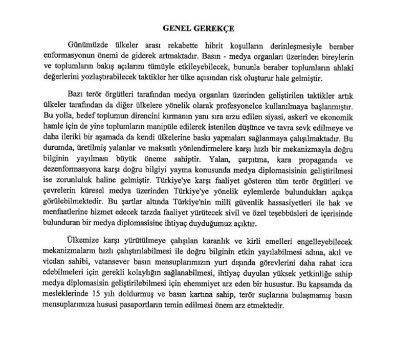Gazetecilere yeşil pasaport geliyor.. Teklif TBMMde