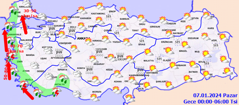 Son dakika hava durumu tahminleri il il yayınlandı | Bugün (7 Ocak Pazar) hava nasıl olacak Kar yağacak mı Meteorolojiden hortum ve sağanak uyarısı