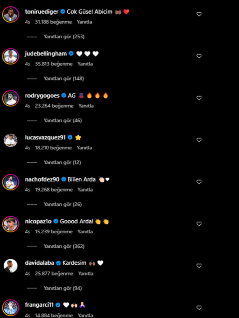 Real Madridde tek konu başlığı var: Arda Güler İlk maçına çıkan genç yıldız sosyal medyaya damga vurdu, takım arkadaşlarını coşturdu...