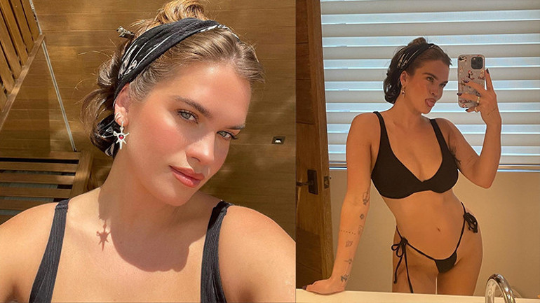 Karısından ayrılınca karalar bağlamıştı… Yeni aşkıyla kayak tatiline çıktı