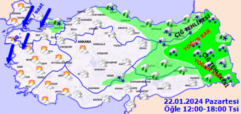 Meteorolojiden 23 il için sarı kodlu uyarı: Kuvvetli kar yağışı geliyor Bakan Özhasekiden çığ uyarısı