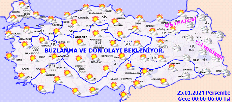 Hava durumu tahminleri il il yayınlandı | Bugün (25 Ocak) hava nasıl olacak İstanbula kar yağacak mı Meteorolojiden son dakika uyarılar