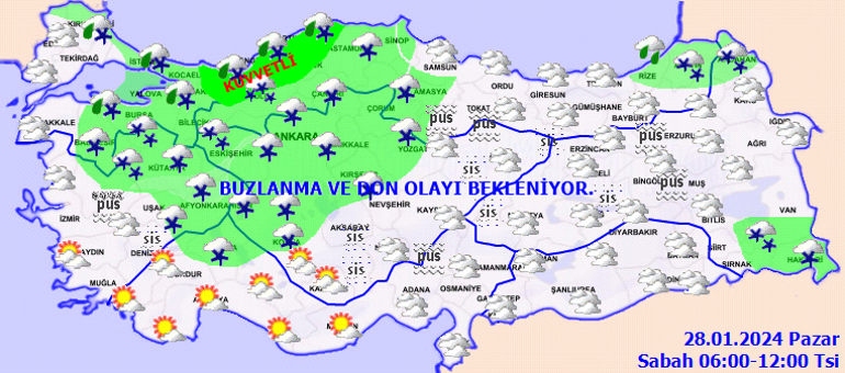 İSTANBULA KAR YAĞACAK MI İstanbulda kar ne zaman yağacak AKOM ve Meteorolojiden son dakika uyarı İşte il il 28 Ocak hava durumu tahminleri