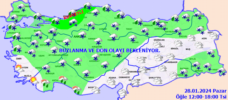 İSTANBULA KAR YAĞACAK MI İstanbulda kar ne zaman yağacak AKOM ve Meteorolojiden son dakika uyarı İşte il il 28 Ocak hava durumu tahminleri