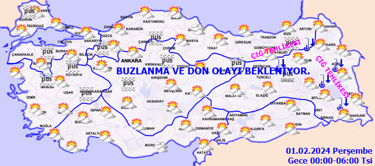 Son dakika hava durumu tahminleri il il yayınlandı | Bugün (1 Şubat) hava nasıl olacak İstanbula kar yağacak mı Meteorolojiden kuvvetli yağış uyarısı